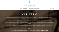 Desktop Screenshot of meinlbank.com