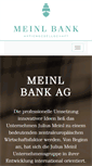 Mobile Screenshot of meinlbank.com